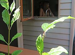 Nikki, you're getting fucked doggystyle with those tits bouncing