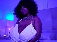 Huge Tits BBW Ebony Twice Creampie