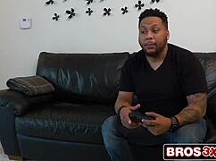 Impulsive Latina cheats on silly boyfriend