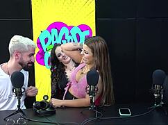 Leleco Kisses Two Naughty Girls With Natural Tits