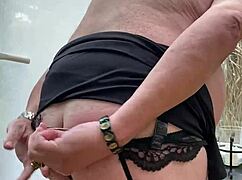 Wearing Stockings with Suspenders