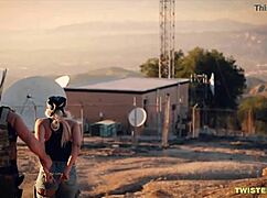 Blonde fugitive Luna Star seduces her capturer in a thrilling escape