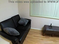 Audrey decker reveals big tits in lively casting interview.