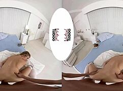 Blonde Gives POV Blowjob and Handjob to Shaved Pussy Boy