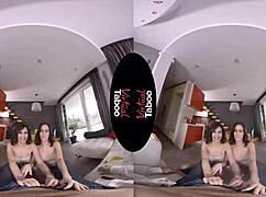 Shaved Brunette Gives POV Blowjob and Handjob in Hardcore Taboo Scene