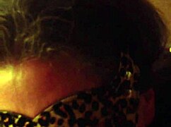 Masked mature woman in costume flashes and sucks off husband during exhibitionist adventure