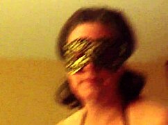 Masked mature woman in costume flashes and sucks off husband during exhibitionist adventure