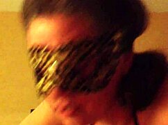 Masked mature woman in costume flashes and sucks off husband during exhibitionist adventure