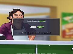 In Summertime Saga, The Teen Feels Overwhelmed By Mommy's Big Cock In This Intense Blowjob Scene.