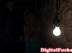 gorgeous babe riding on couch with seductive charm tonight