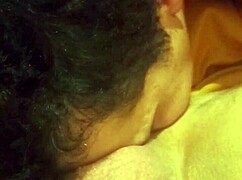 the gay couple explored anal sex with cum in the little white ass