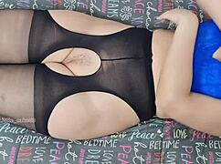 Delicious Latina Masturbation With Boyfriend's Help