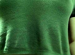 teen showing big tits while having fun?