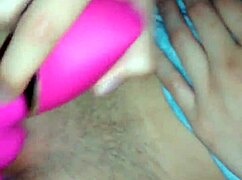 Latina Couple Uses New Toy On Pussy