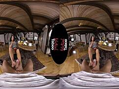 Brunette performs blowjob and handjob in POV, squirting in taboo hardcore