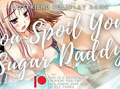 the sugar baby spoils sugar daddy asmr boyfriend roleplay male voice m4f audio only