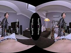 mature inked biker gabrielle shows off her sexy side