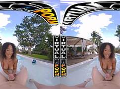 Skyla Suns Outdoor Pool Fuck POV VR