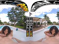 Skyla Suns Outdoor Pool Fuck POV VR
