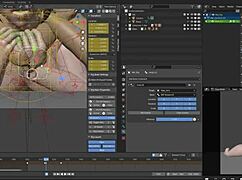 mei shows her first 2 hours on blender with the rope dude