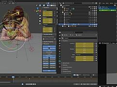 mei shows her first 2 hours on blender with the rope dude
