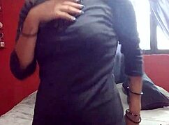 Sexy Woman in Lingerie Masturbates at In-Laws' House