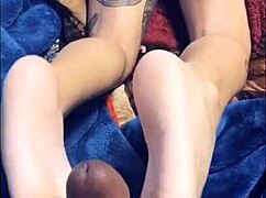 Exotic Beautiful Teen 18+ Displays Her Petite European Feet In Close Up.