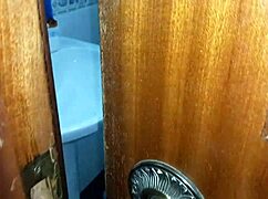 Ebony bent over takes huge white cock deepthroat and facial