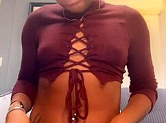 Hairy Ebony Pussy And Asshole Tease Up Close