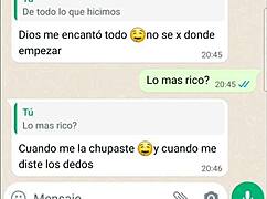 Chatting with my Latina girlfriend about our wild fucks.