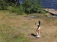 Naked fun at abandoned base 😎