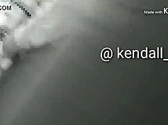 Public breasts are flaunted by a curvy latina