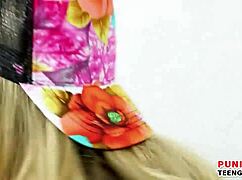 Blonde teen bent over for a hard doggystyle fuck.