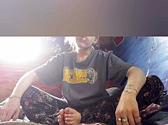 young petite amateur feels butterflies in homemade setting