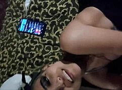 i watched this sexy latina mami handle that monster cock in the hotel