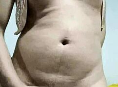 Travesti Enjoying a Relaxing Masturbation Session with Crossdressing Vibes