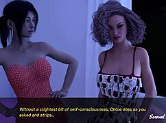 I choose the sensual blowjob in this threesome.