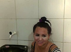 big tits milf lady shows off her small tits in necroterio scene