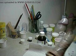 Hey, wanna see how I painted this wild prosthetic penis today?