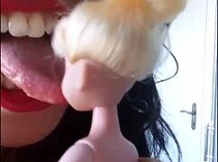 i play with my favorite bimbo doll's big tits, me or her?