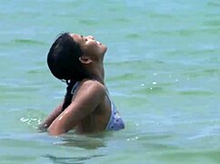 croc girl in sexy bikini