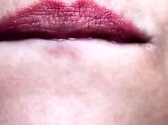 Hungry giantess towers over tiny prey