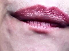 Hungry giantess towers over tiny prey