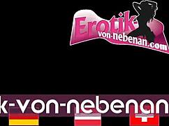 i cum on german milf's big tits tattoo ass pov