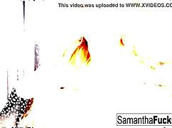 Blonde Samantha Saint Teases With Nude Ass And Pussy Masturbation