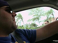 Blonde Vixen Bent Over, Shaved and Pierced, Rides Cowgirl Knowing She's Getting Hammered Hard