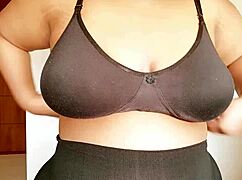 Sexy sister playing with boobs