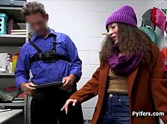 Latina Caught Stealing Makeup, Banged by Mall Cop