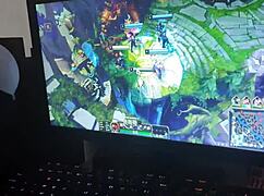 Girlfriend's Delicious Blowjob Before Game