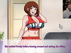 i imagine ochaco uraraka from my hero academia giving me a blowjob and anal.